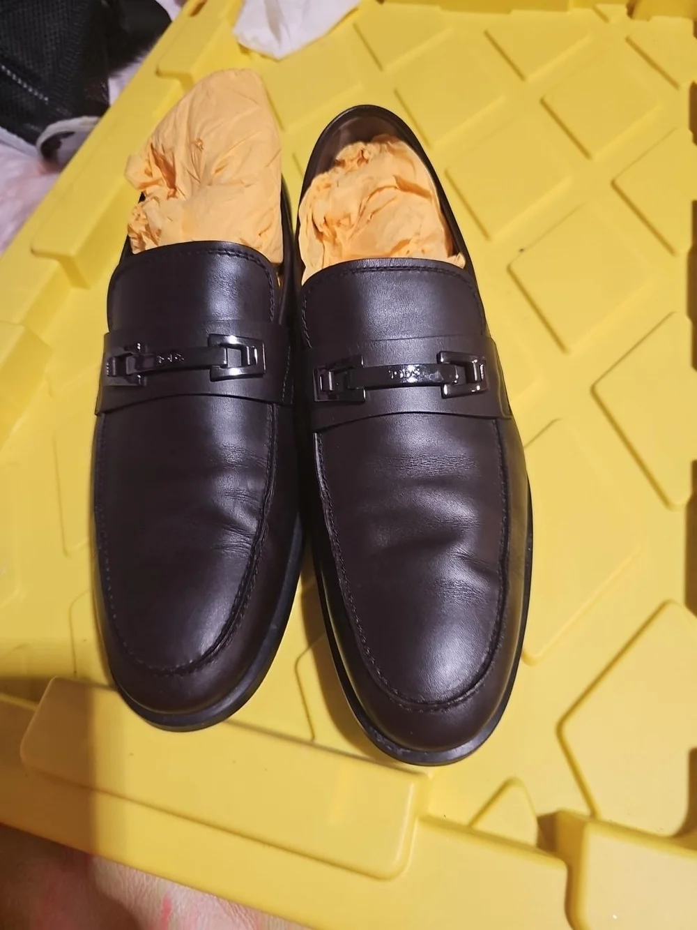 Tod's Dark Brown Leather Slip-On Loafers